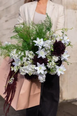 Lilje Kunstig Blomst - Hvid | Lille