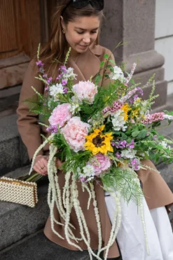 Pæon Kunstig Blomst - Lyserød